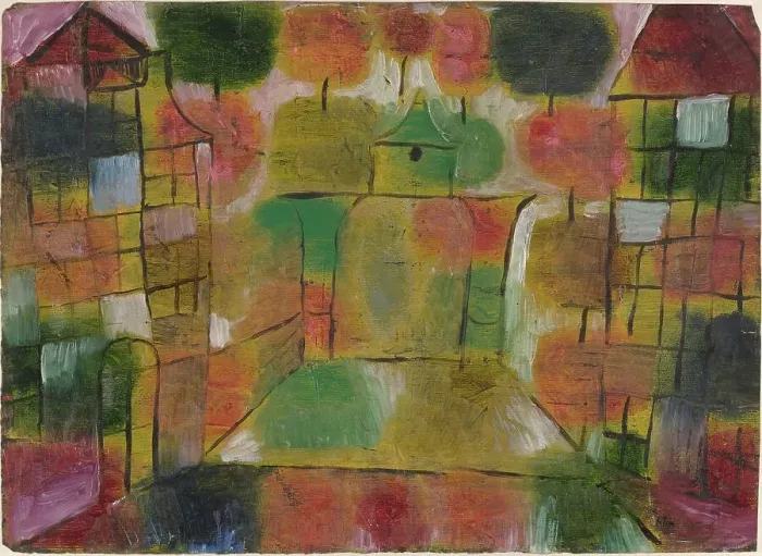 Framed Print : Baum und Architektur--Rhythmen (Tree and Architecture--Rhythms), 1920. Creator: Paul Klee