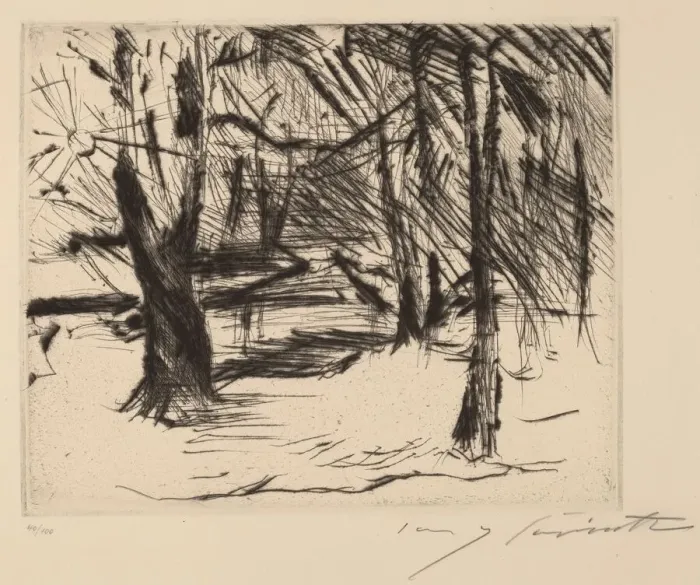 Framed Print : Baume mit Sonne (Trees in the Sun), 1920-1921. Creator: Lovis Corinth Framed Print : Baume mit Sonne (Trees in the Sun), 1920-1921. Creator: Lovis Corinth