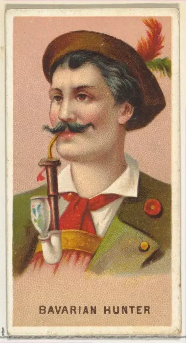 Framed Print : Bavarian Hunter, from Worlds Smokers series (N33) for Allen & Ginter Cigarettes Framed Print : Bavarian Hunter, from Worlds Smokers series (N33) for Allen & Ginter Cigarettes
