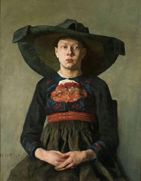 A Bavarian Peasant Girl, 1885-1887. Creator: Hanna Pauli