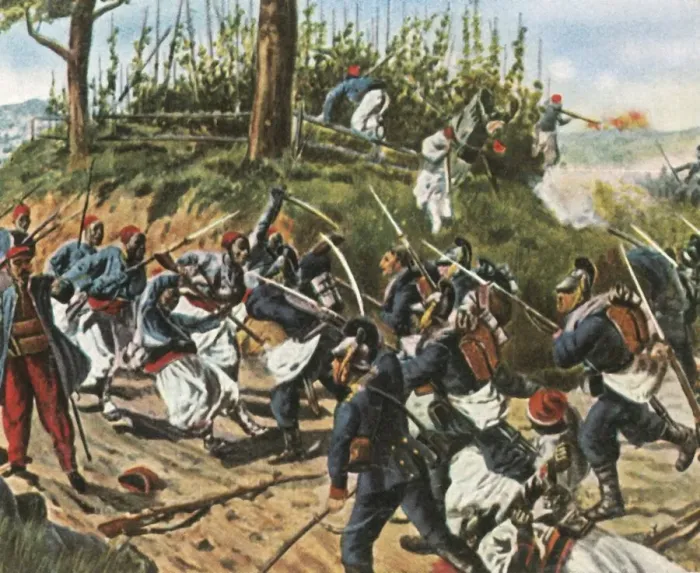 Framed Print : The Bavarians at Weissenburg, 4 August 1870, (1936). Creator: Unknown Framed Print : The Bavarians at Weissenburg, 4 August 1870, (1936). Creator: Unknown