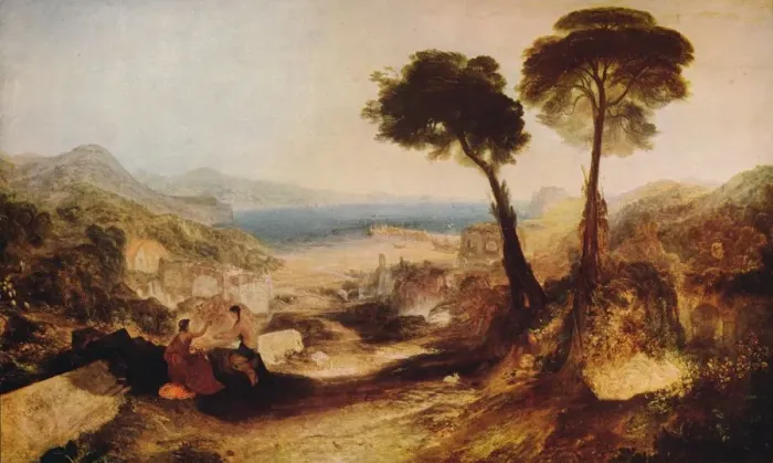 Framed Print : The Bay of Baiae, with Apollo and the Sibyl, c1823, (c1915). Artist: JMW Turner Framed Print : The Bay of Baiae, with Apollo and the Sibyl, c1823, (c1915). Artist: JMW Turner