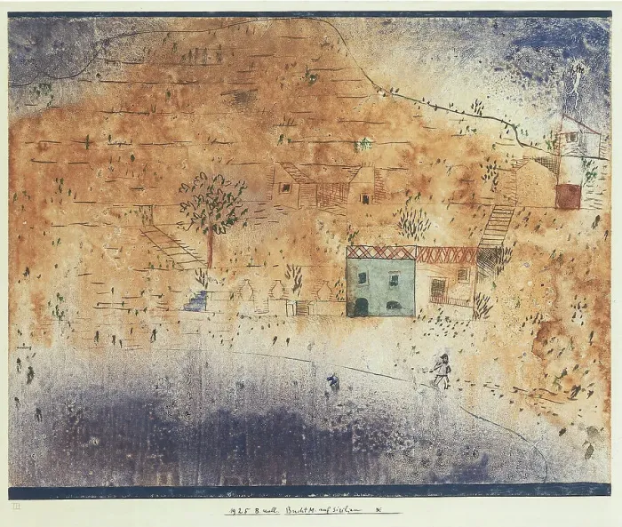 Framed Print : Bay M. on Sicily, 1925. Creator: Klee, Paul (1879-1940) Framed Print : Bay M. on Sicily, 1925. Creator: Klee, Paul (1879-1940)
