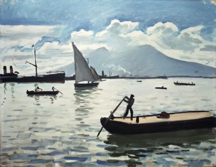 Framed Print : The Bay of Naples, 1909. Artist: Albert Marquet Framed Print : The Bay of Naples, 1909. Artist: Albert Marquet