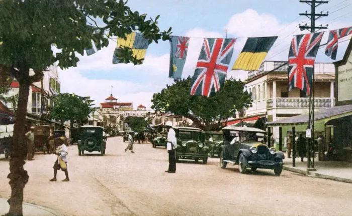 Framed Print : Bay Street, Nassau, Bahamas, 1931 Framed Print : Bay Street, Nassau, Bahamas, 1931