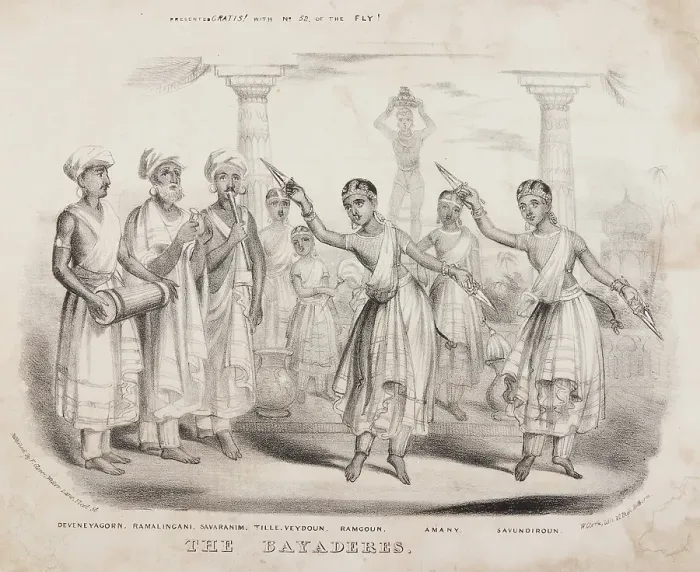 Framed Print : The Bayaderes, 1838. Creator: W Clerk. The Bayaderes, 1838. Creator: W Clerk Framed Print : The Bayaderes, 1838. Creator: W Clerk. The Bayaderes, 1838. Creator: W Clerk