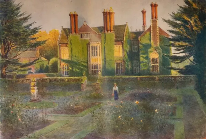 Framed Print : Baynards, from the Rose Garden, 1911, (1914). Artist: Jamess Ogilvy Framed Print : Baynards, from the Rose Garden, 1911, (1914). Artist: Jamess Ogilvy