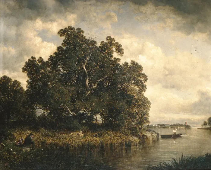 Framed Print : Bayside, New Rochelle, New York, 1886. Creator: David Johnson Framed Print : Bayside, New Rochelle, New York, 1886. Creator: David Johnson