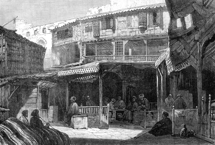 Framed Print : The Bazaar, Cairo, 1881. Creator: William James Palmer Framed Print : The Bazaar, Cairo, 1881. Creator: William James Palmer