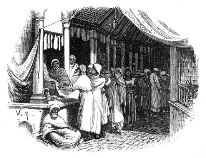 Framed Print : Bazaar in Constantinople, c1888 Framed Print : Bazaar in Constantinople, c1888