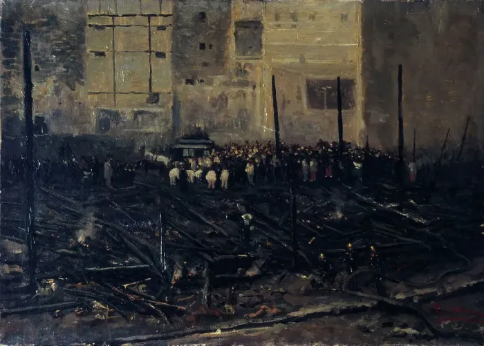 Framed Print : The Bazar de la Charite after the fire of June 4, 1897. Creator: T Bianco Framed Print : The Bazar de la Charite after the fire of June 4, 1897. Creator: T Bianco