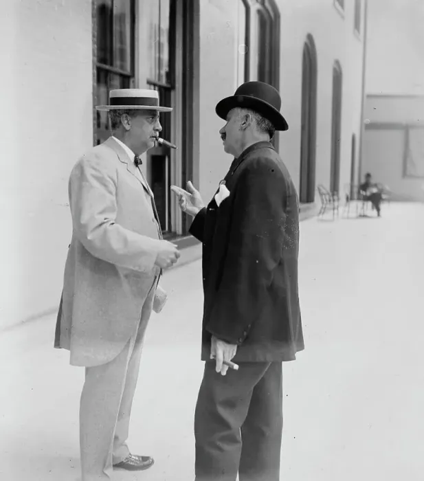 Framed Print : B.B. Odell with unidentified gentleman, 1910. Creator: Bain News Service Framed Print : B.B. Odell with unidentified gentleman, 1910. Creator: Bain News Service
