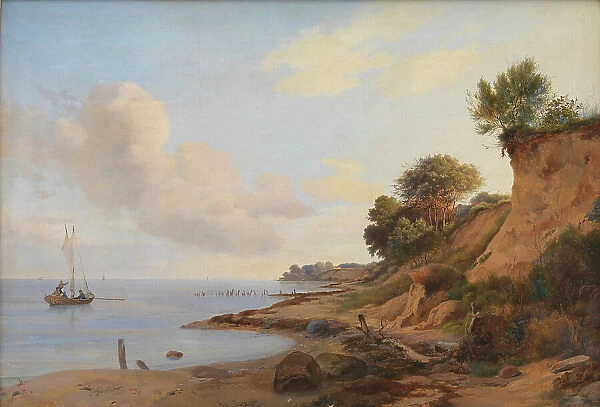 Beach area near Tårbæk, 1824-1886. Creator: Anders Christian Lunde