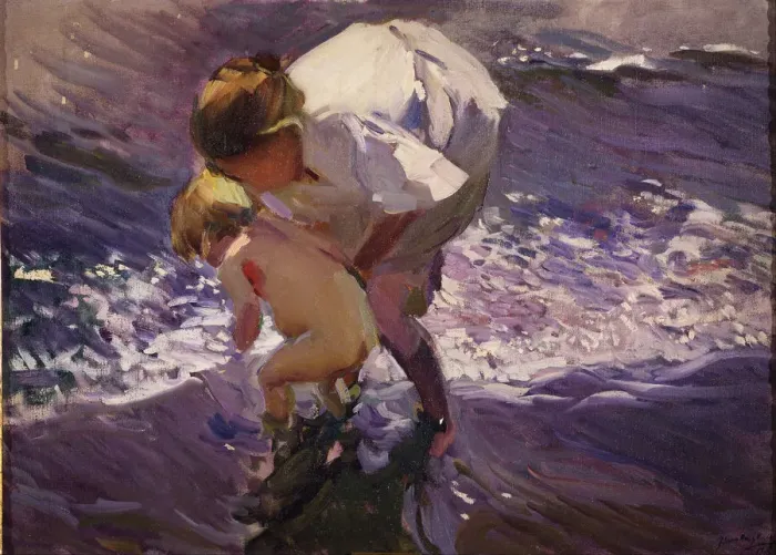 Framed Print : On the beach. Artist: Sorolla y Bastida, Joaquin (1863-1923) Framed Print : On the beach. Artist: Sorolla y Bastida, Joaquin (1863-1923)