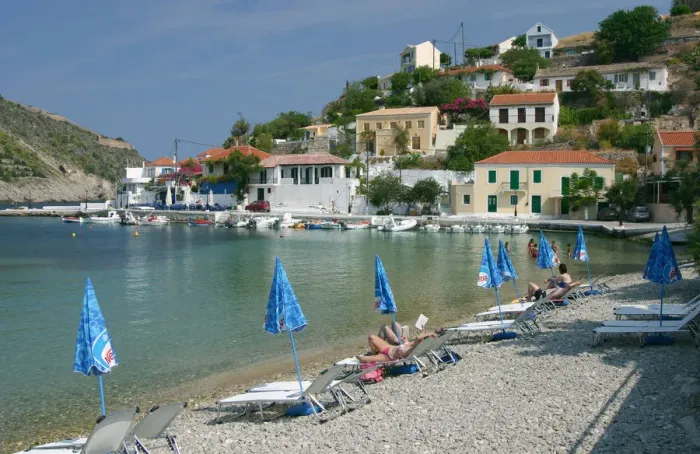 Framed Print : Beach, Assos, Kefalonia, Greece Framed Print : Beach, Assos, Kefalonia, Greece