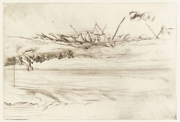 The Beach, Hastings, 1873. Creator: James Abbott McNeill Whistler