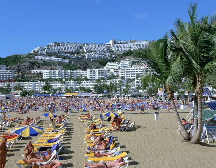 Framed Print : Beach, Puerto Rico, Gran Canaria, Canary Islands Framed Print : Beach, Puerto Rico, Gran Canaria, Canary Islands