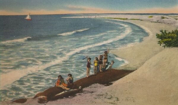 Beach at Sabanilla Resort Development, c1940s