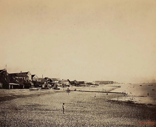 The Beach at Sainte-Adresse, 1856  /  57. Creator: Gustave Le Gray