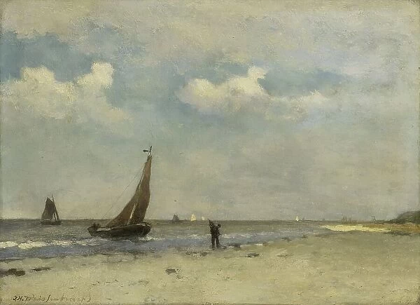 Beach Scene, c.1870-c.1903. Creator: Jan Hendrik Weissenbruch