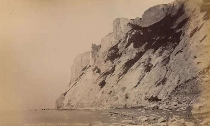 Framed Print : Beachy Head from Beach, 1929. Creator: Unknown Framed Print : Beachy Head from Beach, 1929. Creator: Unknown