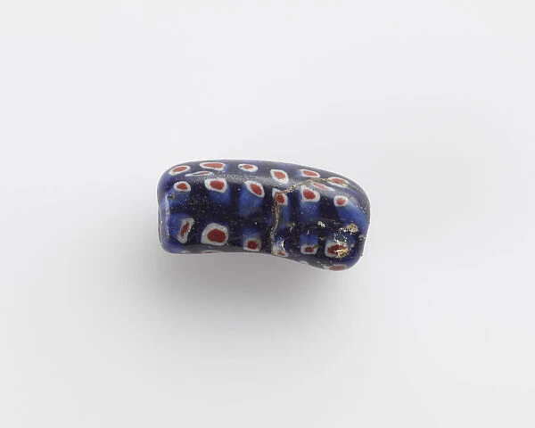 Bead, cylindrical, a little bent, 1st century. Creator: Unknown