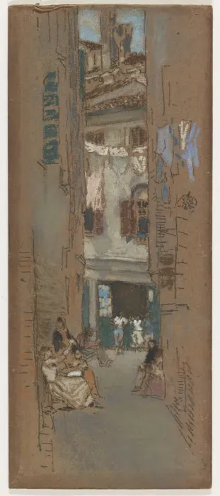 Framed Print : Bead Stringers, 1880. Creator: James Abbott McNeill Whistler Framed Print : Bead Stringers, 1880. Creator: James Abbott McNeill Whistler