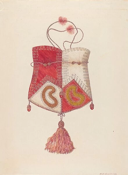 Beaded Bag, 1935  /  1942. Creator: William Kieckhofel