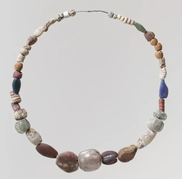 Framed Print : Beaded Necklace, Frankish, 500-600. Creator: Unknown Framed Print : Beaded Necklace, Frankish, 500-600. Creator: Unknown