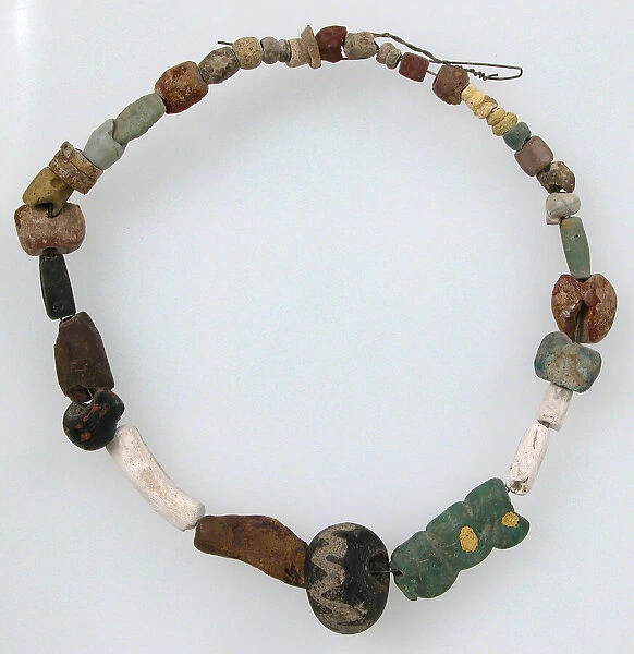 Beaded Necklace, Frankish, 600-700. Creator: Unknown