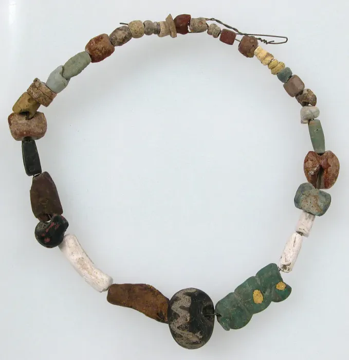 Framed Print : Beaded Necklace, Frankish, 600-700. Creator: Unknown Framed Print : Beaded Necklace, Frankish, 600-700. Creator: Unknown