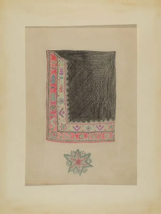 Framed Print : Beaded Robe, 1935 / 1942. Creator: Mary Berner Framed Print : Beaded Robe, 1935 / 1942. Creator: Mary Berner