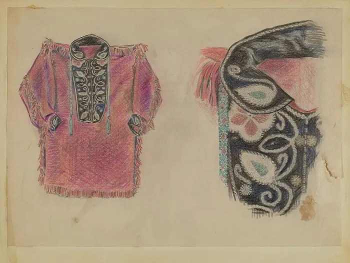 Framed Print : Beadwork Coat, 1935 / 1942. Creator: Melita Hofmann Framed Print : Beadwork Coat, 1935 / 1942. Creator: Melita Hofmann