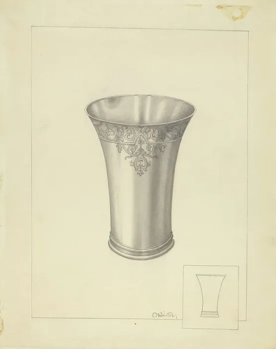 Framed Print : Beaker, 1935 / 1942. Creator: Charlotte Winter Framed Print : Beaker, 1935 / 1942. Creator: Charlotte Winter