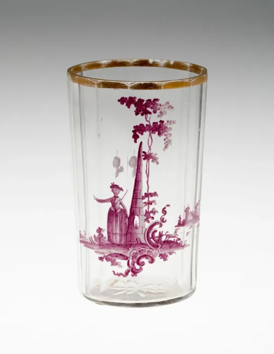 Framed Print : Beaker, Bohemia, c. 1750. Creator: Bohemia Glass Framed Print : Beaker, Bohemia, c. 1750. Creator: Bohemia Glass