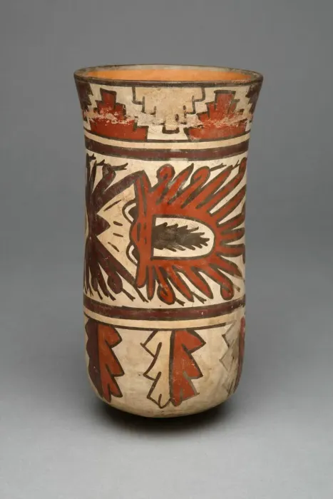 Framed Print : Beaker Depicting Abstract Figure and Geometric Motifs, 180 B. C. / A. D. 500 Framed Print : Beaker Depicting Abstract Figure and Geometric Motifs, 180 B. C. / A. D. 500