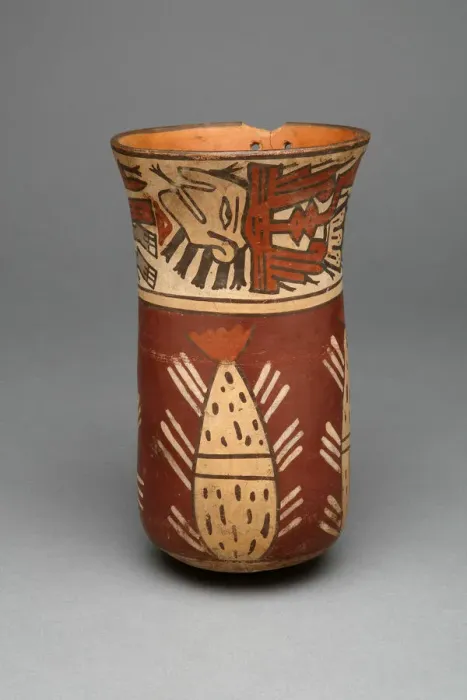 Framed Print : Beaker Depicting Abstract Plants, Possibly Cacti, and Abstract Figures, 180 B. C. / A. D. 500 Framed Print : Beaker Depicting Abstract Plants, Possibly Cacti, and Abstract Figures, 180 B. C. / A. D. 500