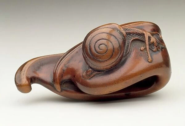 Bean Pod and Snail, 18th century. Creator: Unknown