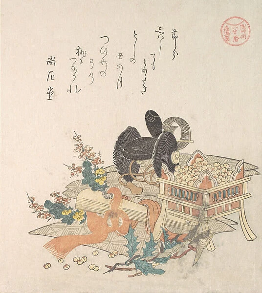 Beans for Tossing During Setsubun Exorcism Ceremony, ... 1810s