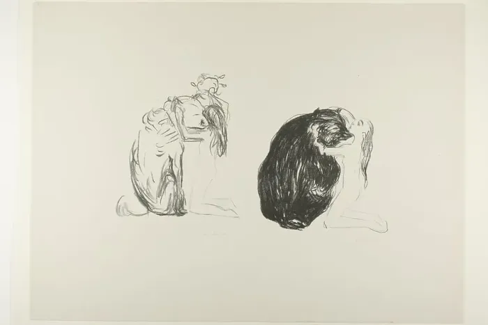 Framed Print : The Bear, from Alpha and Omega, 1908 / 09. Creator: Edvard Munch Framed Print : The Bear, from Alpha and Omega, 1908 / 09. Creator: Edvard Munch