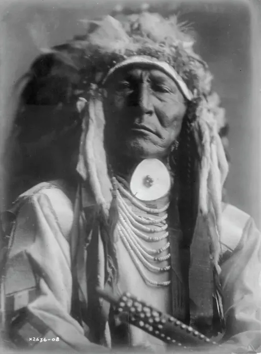 Framed Print : Bear Cut Ear, c1908. Creator: Edward Sheriff Curtis Framed Print : Bear Cut Ear, c1908. Creator: Edward Sheriff Curtis