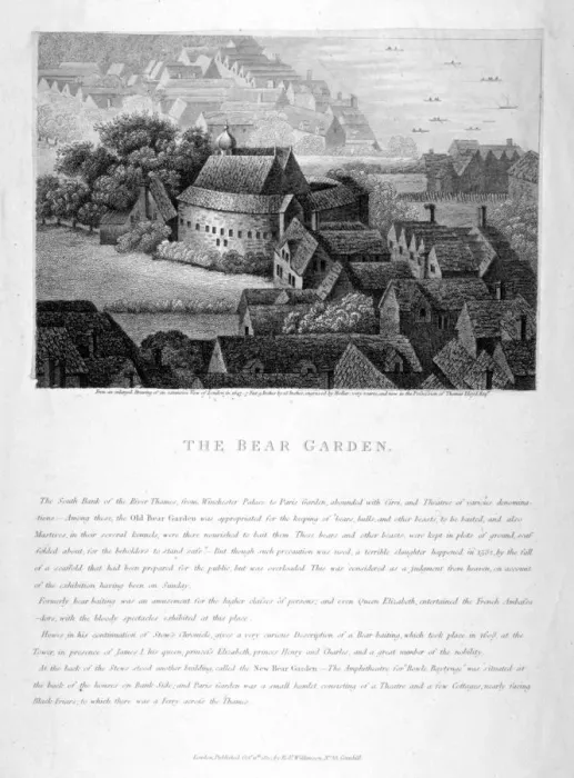 Framed Print : The Bear Garden, Southwark, London, 1810. Artist Framed Print : The Bear Garden, Southwark, London, 1810. Artist