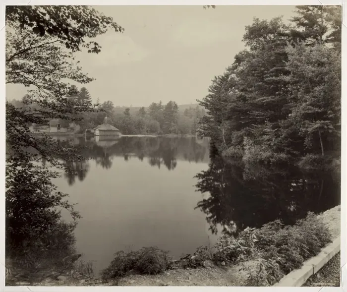 Framed Print : Bear Lake, LVRR, c. 1898-1899. Creator: William H. Rau (American, 1855-1920) Framed Print : Bear Lake, LVRR, c. 1898-1899. Creator: William H. Rau (American, 1855-1920)