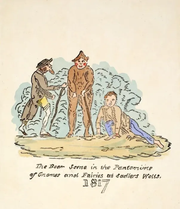 Framed Print : The Bear Scene in the Pantomime of Gnomes and Fairies at Sadlers Wells, 1817 Framed Print : The Bear Scene in the Pantomime of Gnomes and Fairies at Sadlers Wells, 1817