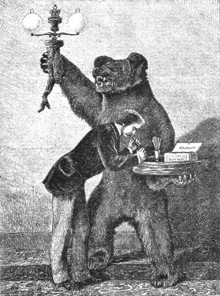 The Bear Trophy at Marlborough House; the Bear was shot in Russia by H.R.H. The Prince... 1891. Creator: Unknown