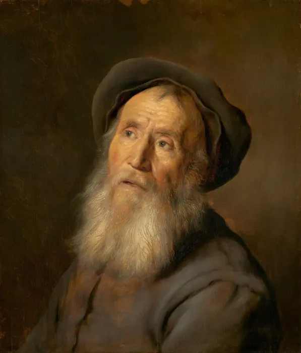 Framed Print : Bearded Man with a Beret, c. 1630. Creator: Jan Lievens Framed Print : Bearded Man with a Beret, c. 1630. Creator: Jan Lievens