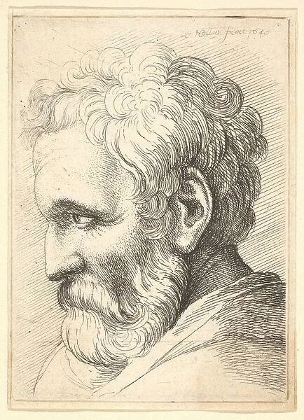 Bearded old man, 1645. Creator: Wenceslaus Hollar