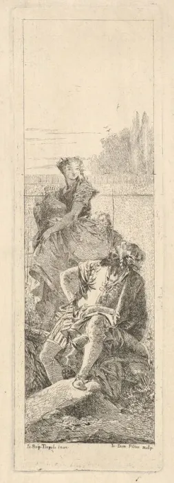 Framed Print : A bearded, seated man looks over his right shoulder toward a child and woman bearin Framed Print : A bearded, seated man looks over his right shoulder toward a child and woman bearin