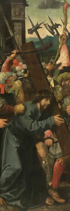 Framed Print : The Bearing of the Cross, 1551-1600. Creator: Bernaert van Orley Framed Print : The Bearing of the Cross, 1551-1600. Creator: Bernaert van Orley