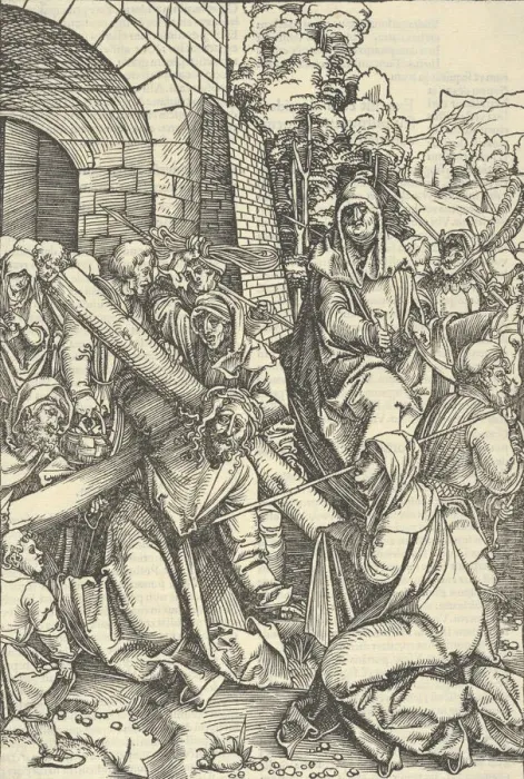 Framed Print : The Bearing of the Cross, from Speculum passionis domini nostri Ihesu Christi, 1507 Framed Print : The Bearing of the Cross, from Speculum passionis domini nostri Ihesu Christi, 1507